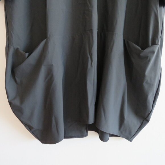 JASON Portofino Pocket Tunic Top in Dark Gray Lagenlook Minimalist - Size S - Picture 3 of 15